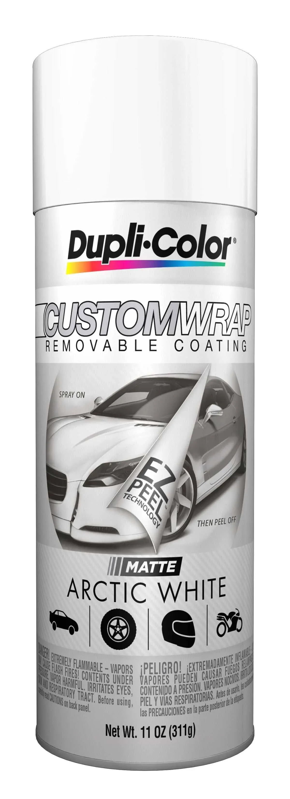 3 Dupli-Color 11 Oz CustomWrap CWRC798 Arctic White Matte Removable Coating 