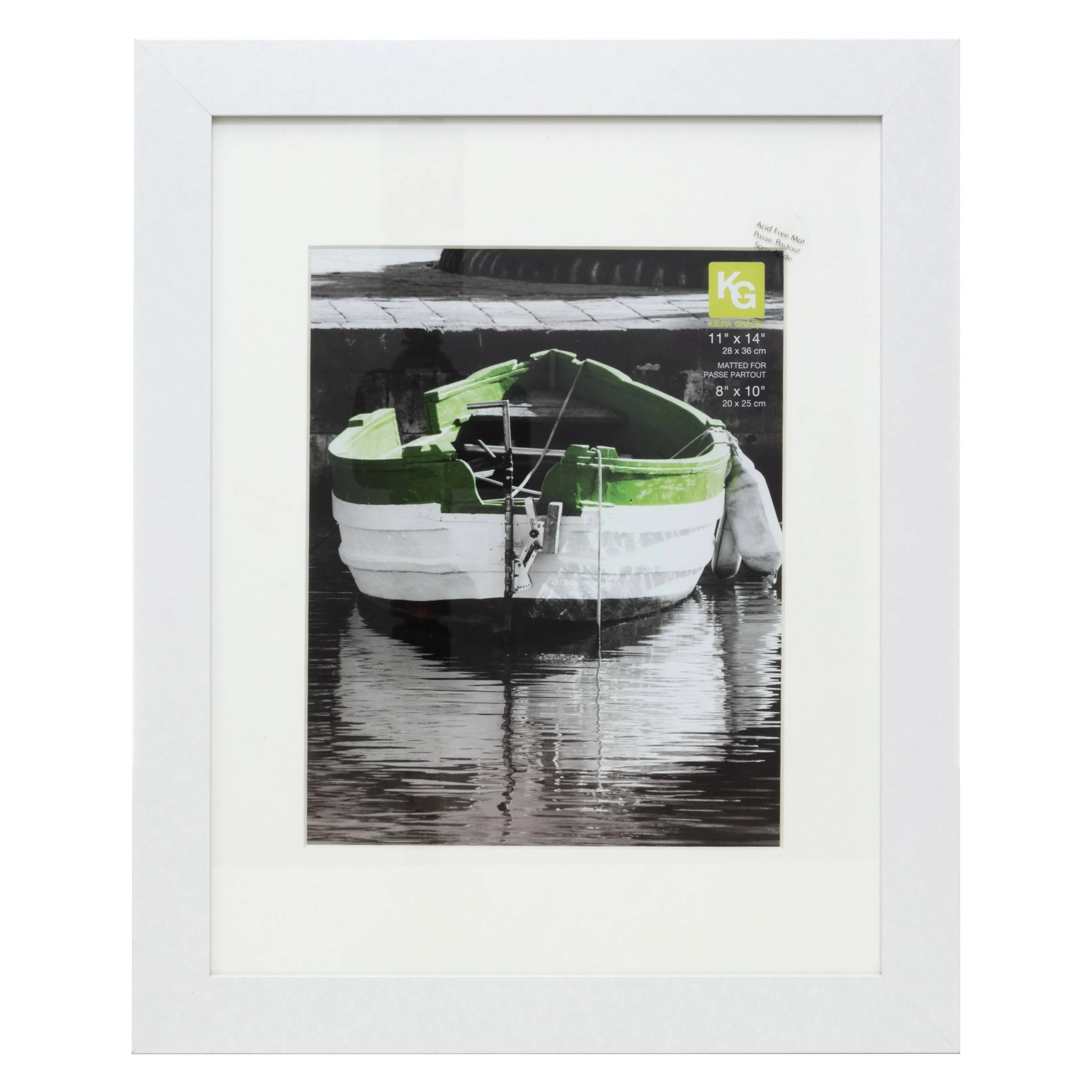 kieragrace KG Langford Frame, White - 11&#034; x 14&#034; White 11&#034; x 14&#034;