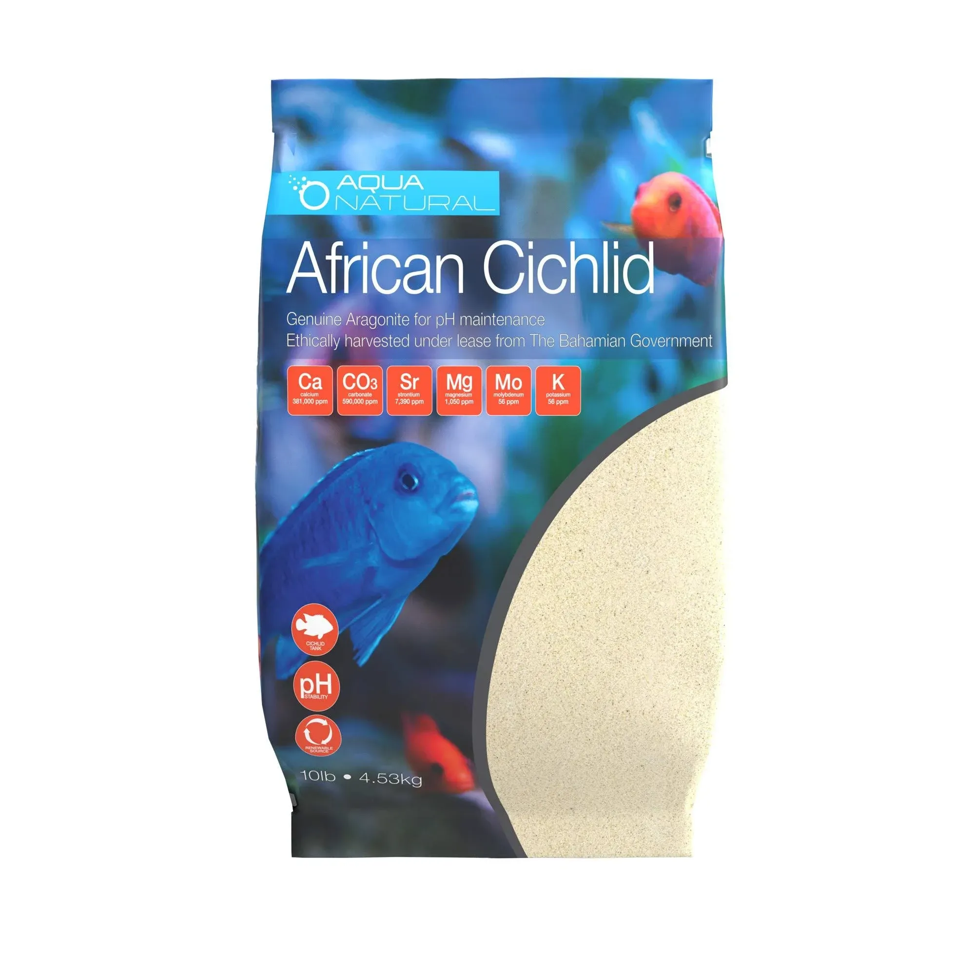 Pisces USA African Cichild Aragonite Aquarium Sand, 10-lb Bag