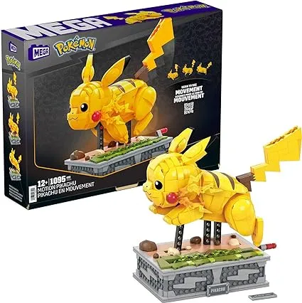 NEW, SEALED, MEGA Pokemon Motion Pikachu Mechanized Toy Building Set HGC23 1095