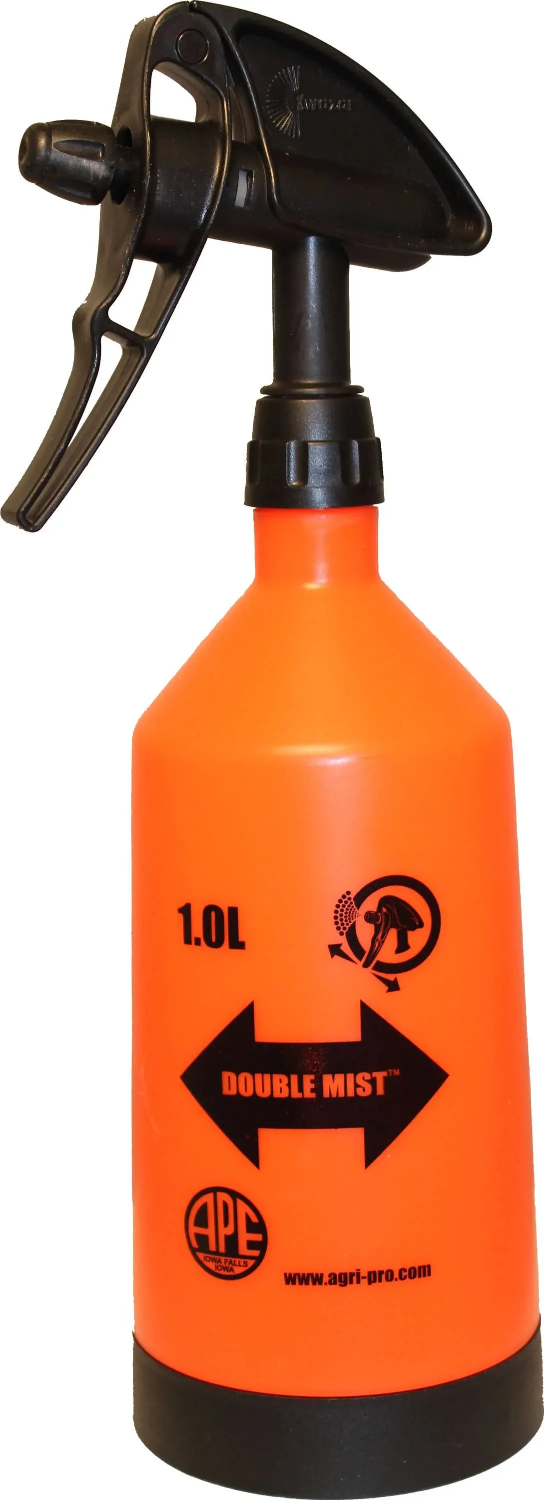 Double Mist Sprayer, 1 Liter, Orange, 1 each