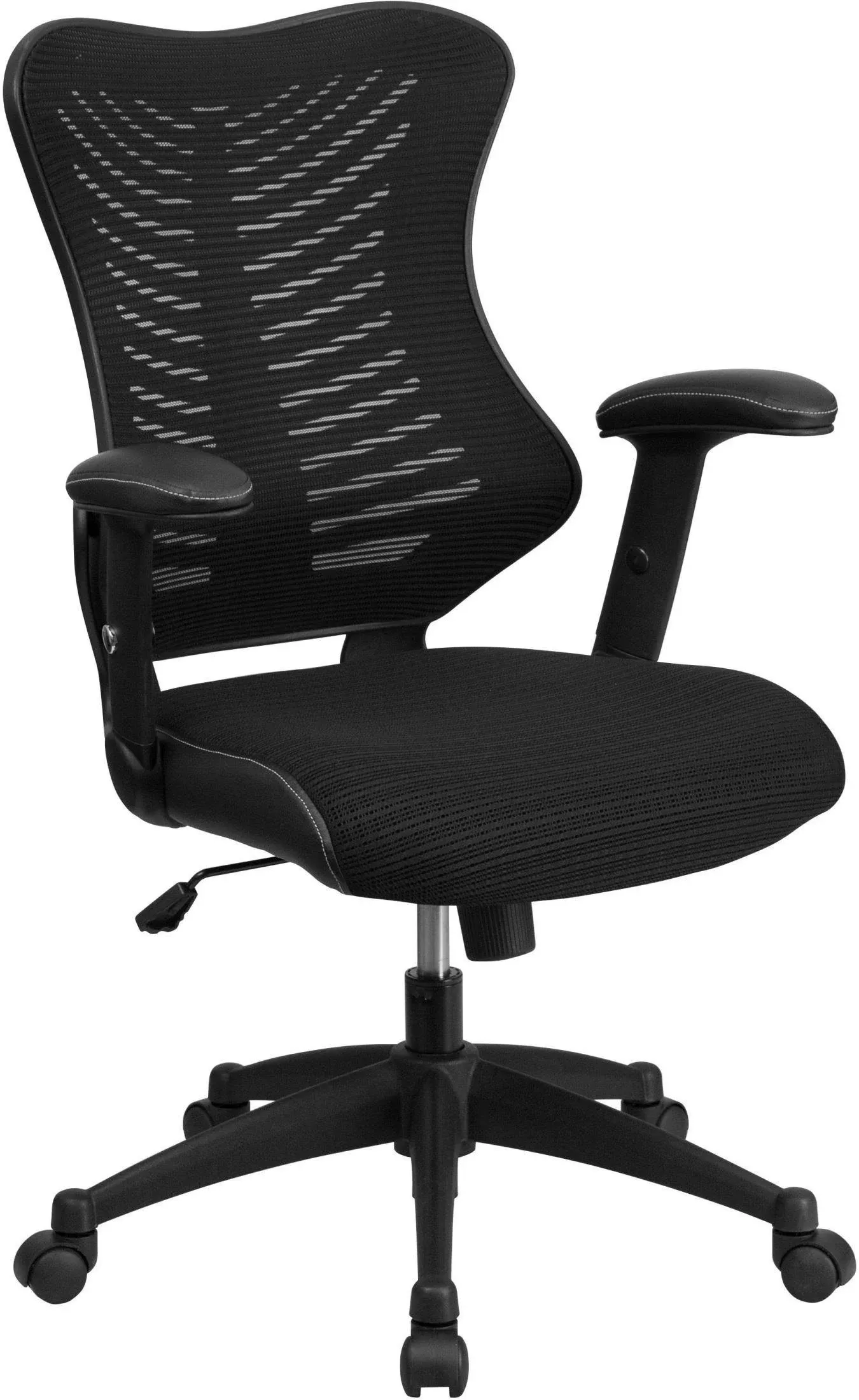 Flash Furniture High Back Designer Mesh Executive Swivel Ergonomic Office Chair with Adjustable Arms BL-ZP-806