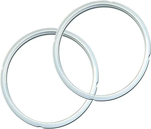 Instant Pot 2-Pack Sealing Ring 5 & 6-Qt, Inner Pot Seal Ring, Electric Pressure Cooker Accessories, Non-Toxic, BPA-Free, Replacement Parts, Clear