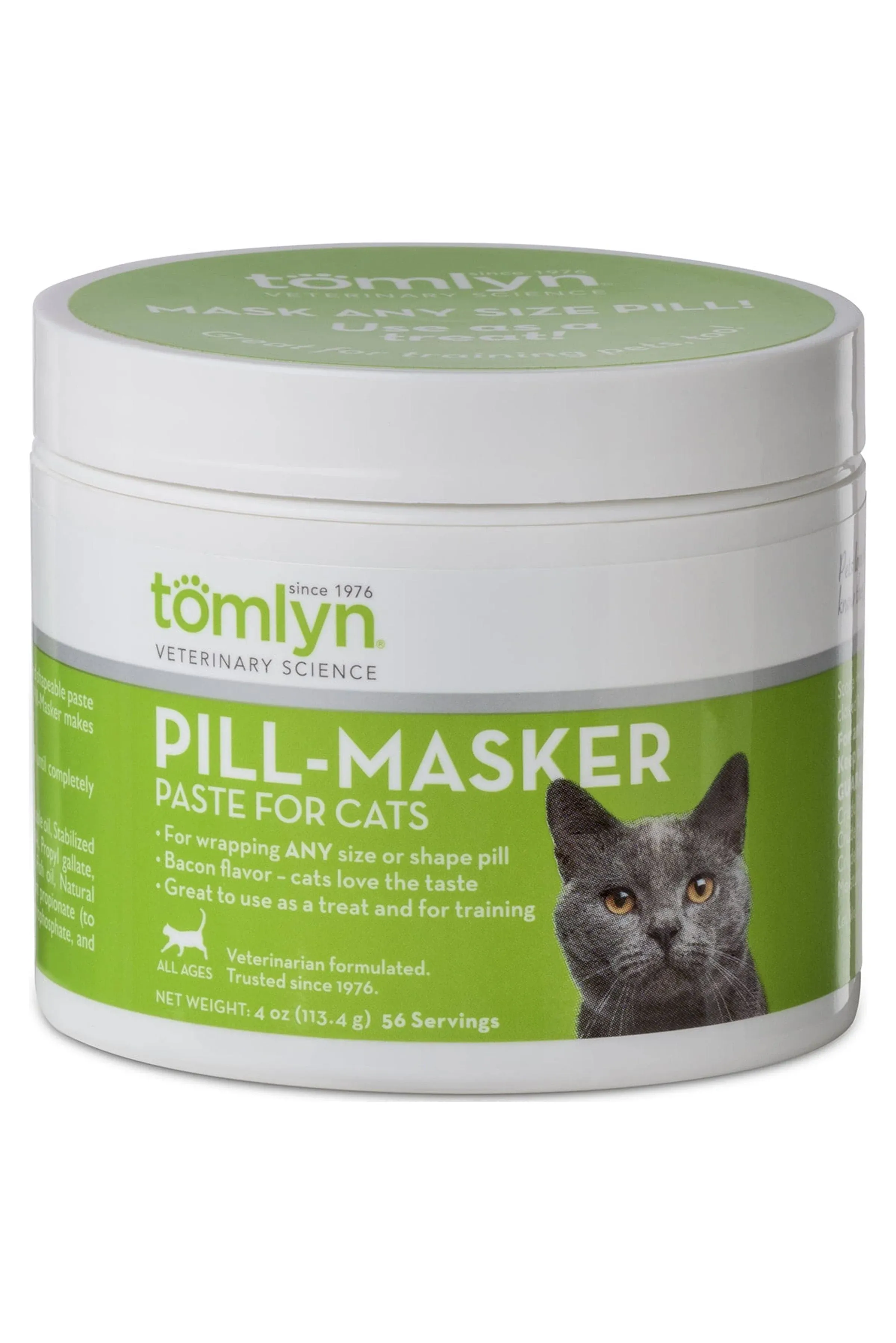 TOMLYN Pill-Masker Original Bacon-Flavored Paste for Dogs &amp; Cats, 4oz