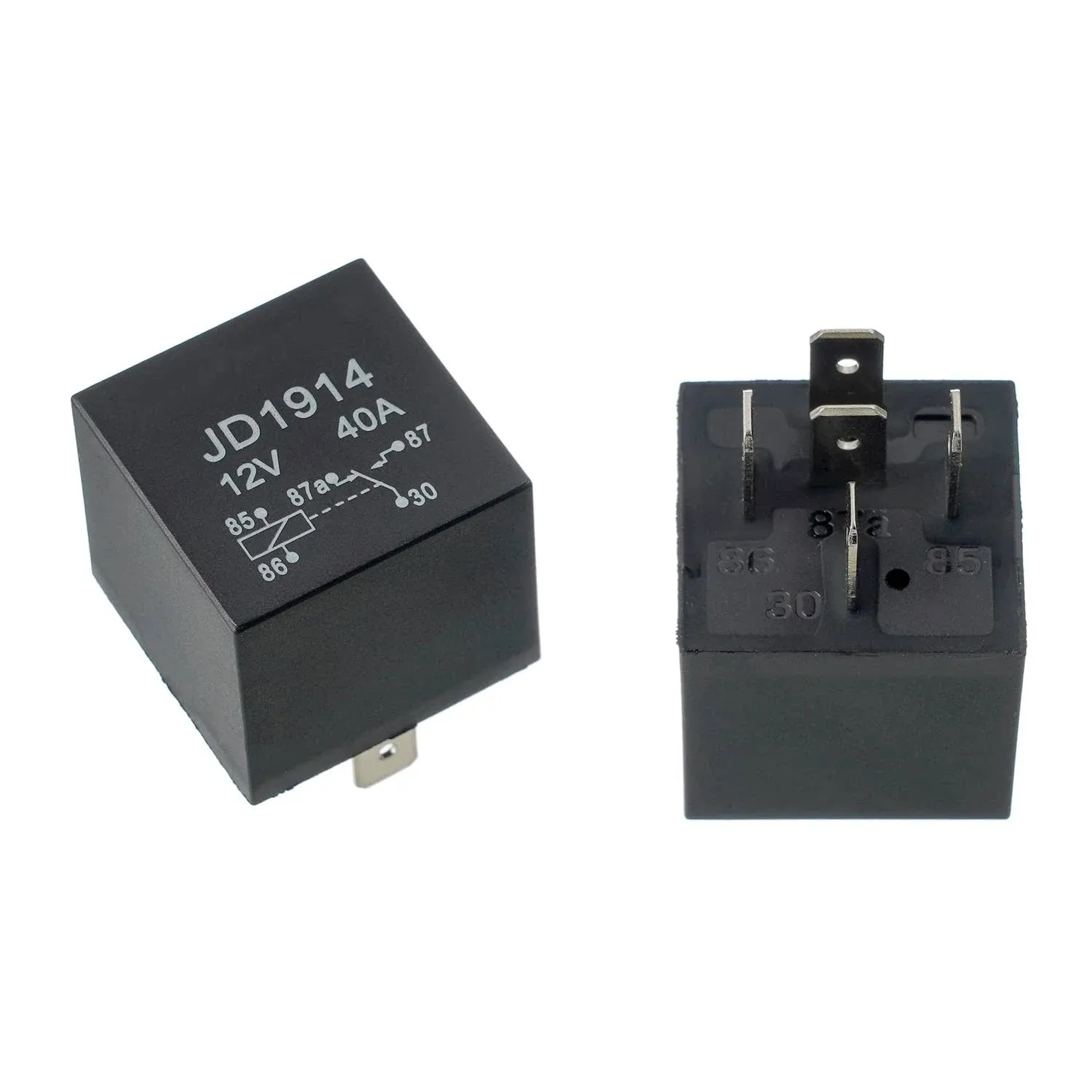 EPLZON Jd1914 Relay 12V 40A 5 Pin Car Relay 584416 586147 586224 for Johnson Evinrude OMC Outboard Marine Corp (Pack of 2 Pcs)