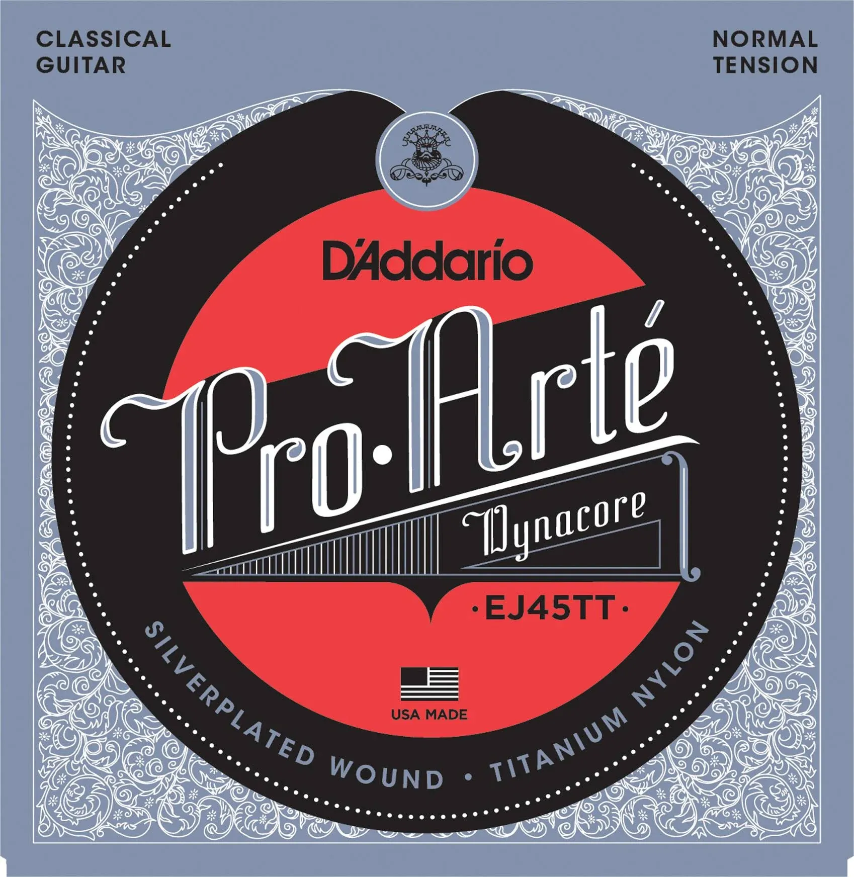 D&#039;Addario classical guitarstring EJ45TT ProArte Dynacore Titanium Trebles Normal