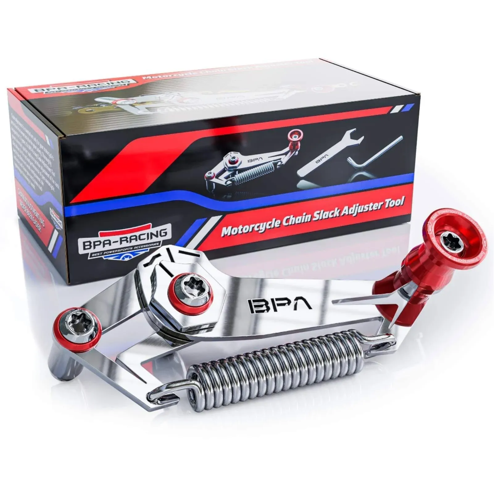 BPA–Racing Motorcycle Chain Slack Adjuster Tool - Innovative Chain Tensioning ...