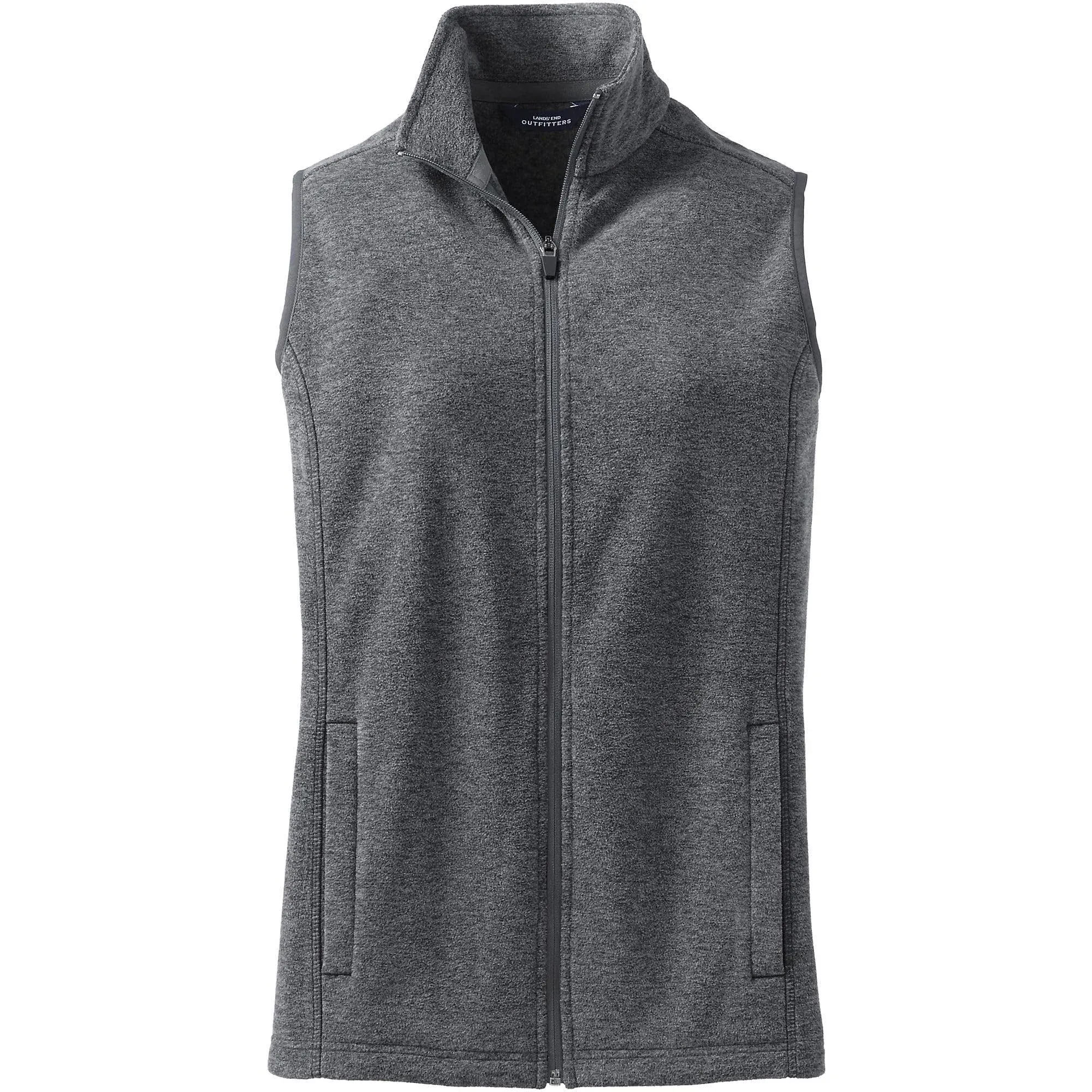 Lands' End Women's Thermacheck 100 Fleece Vest with Pockets