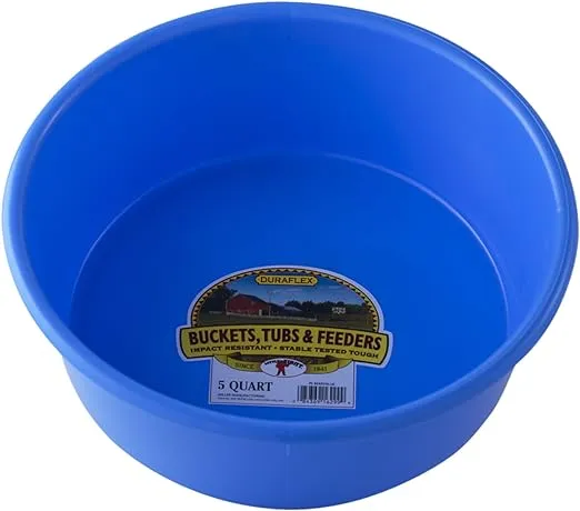 Little Giant P5berryblue 5 Quart Plastic Utility Pan Berry Blue