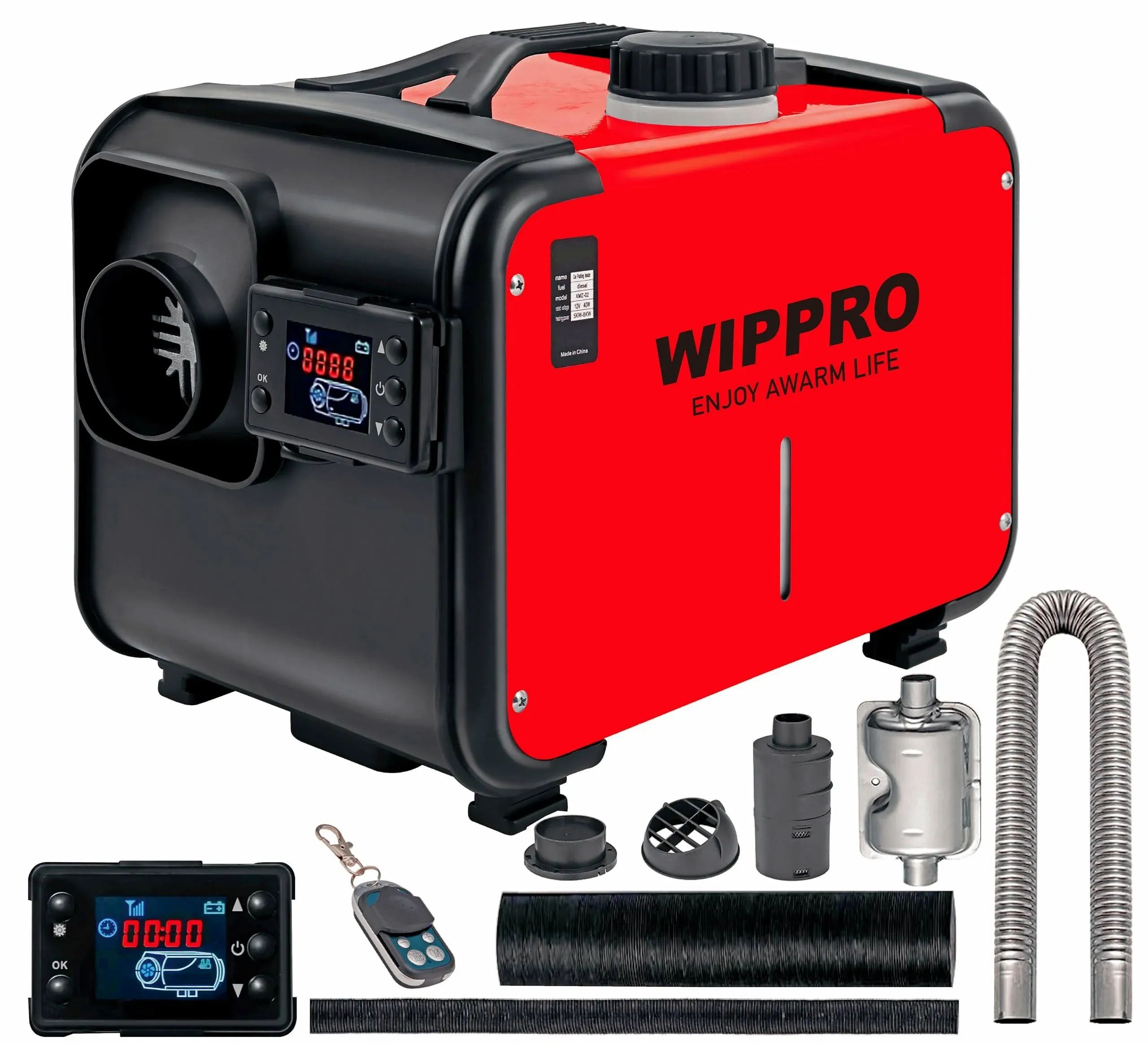 WOPLUSRO WIPPRO DIESEL Heater, 5KW-8KW 12V DIESEL Heater All in One, DIESEL Air ...