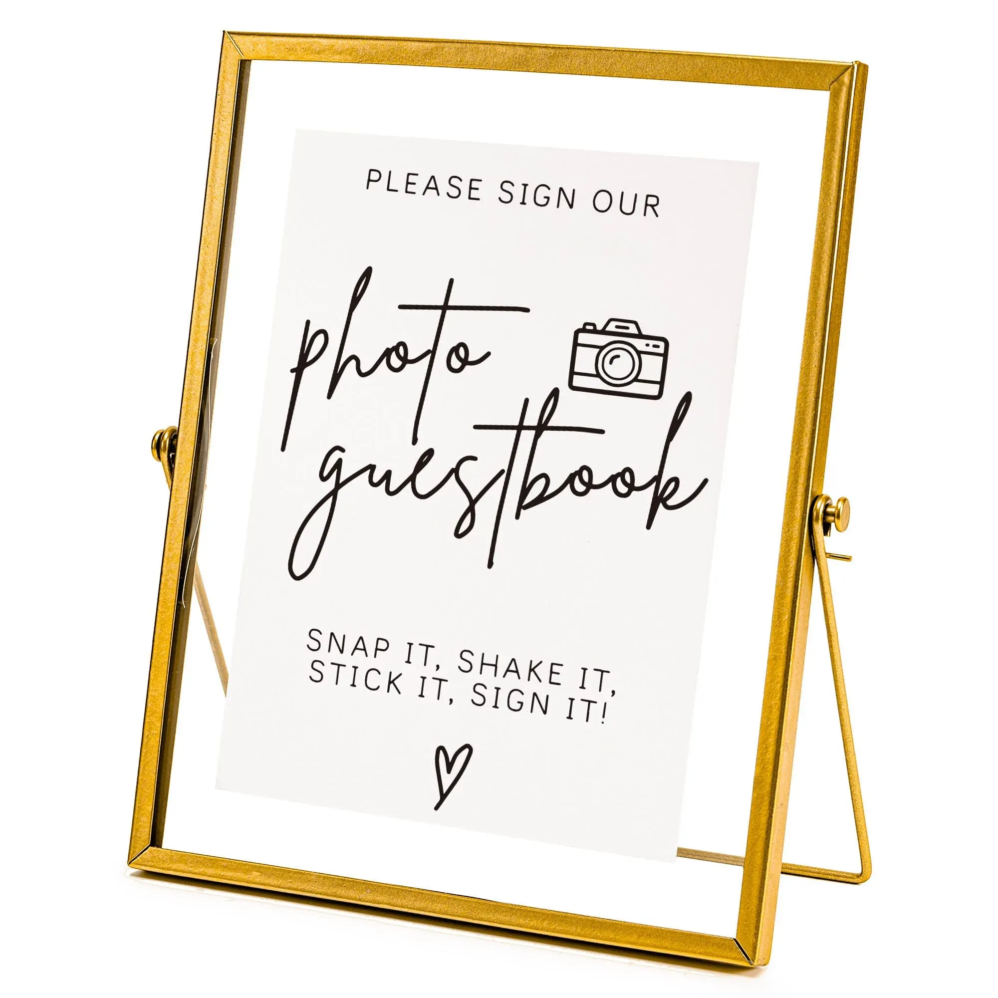 Please Sign Our Guest Book Sign For Wedding Photo Guest Book Sign Gold Floating 