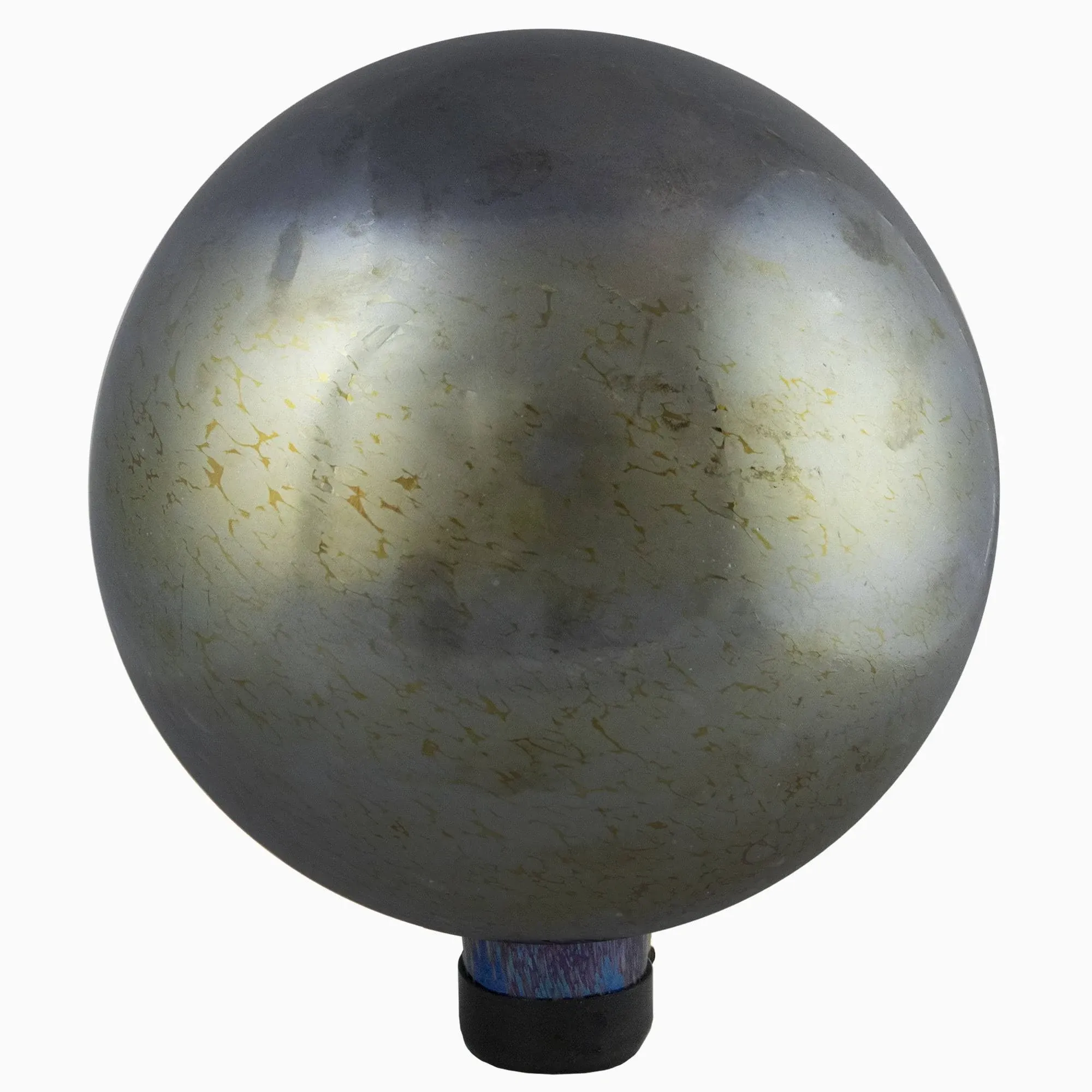 10" Gold & Silver Metallic Mirrored Glass Outdoor Garden Gazing Ball