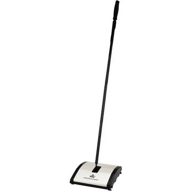 Bissell Natural Sweep Carpet and Floor Sweeper with Dual Rotating System and 2 Corner Edge Brushes, 92N0A, 4, Silver