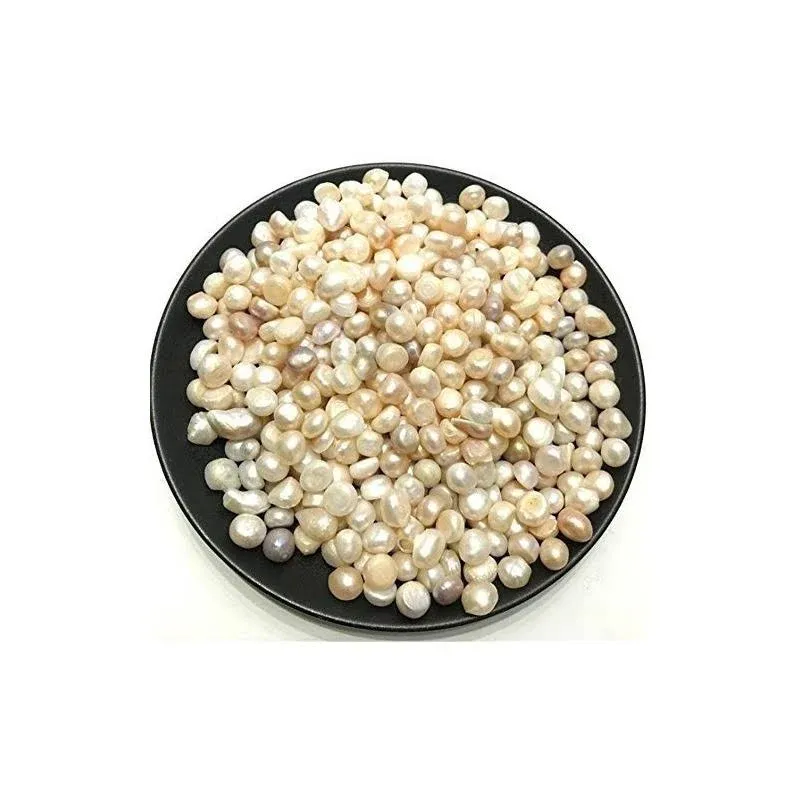 AITELEI 100g Natural Freshwater Pearl Oysters Loose Beads for Vase Fillers Party Wedding Decor DIY Craft Jewelry Making No Holes 7-10mm