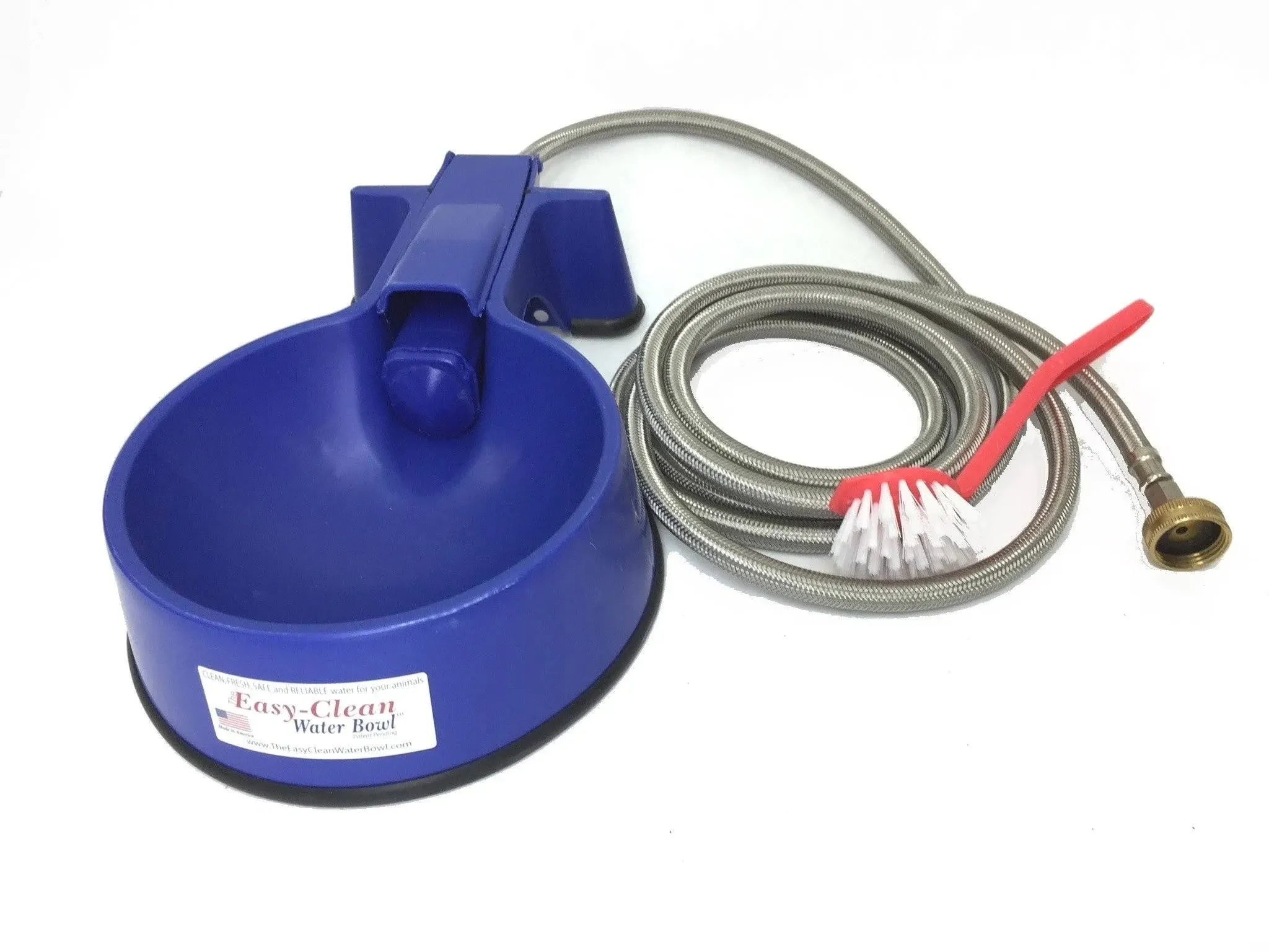 Water Bowl with 10 foot Long Stainless Steel Hose