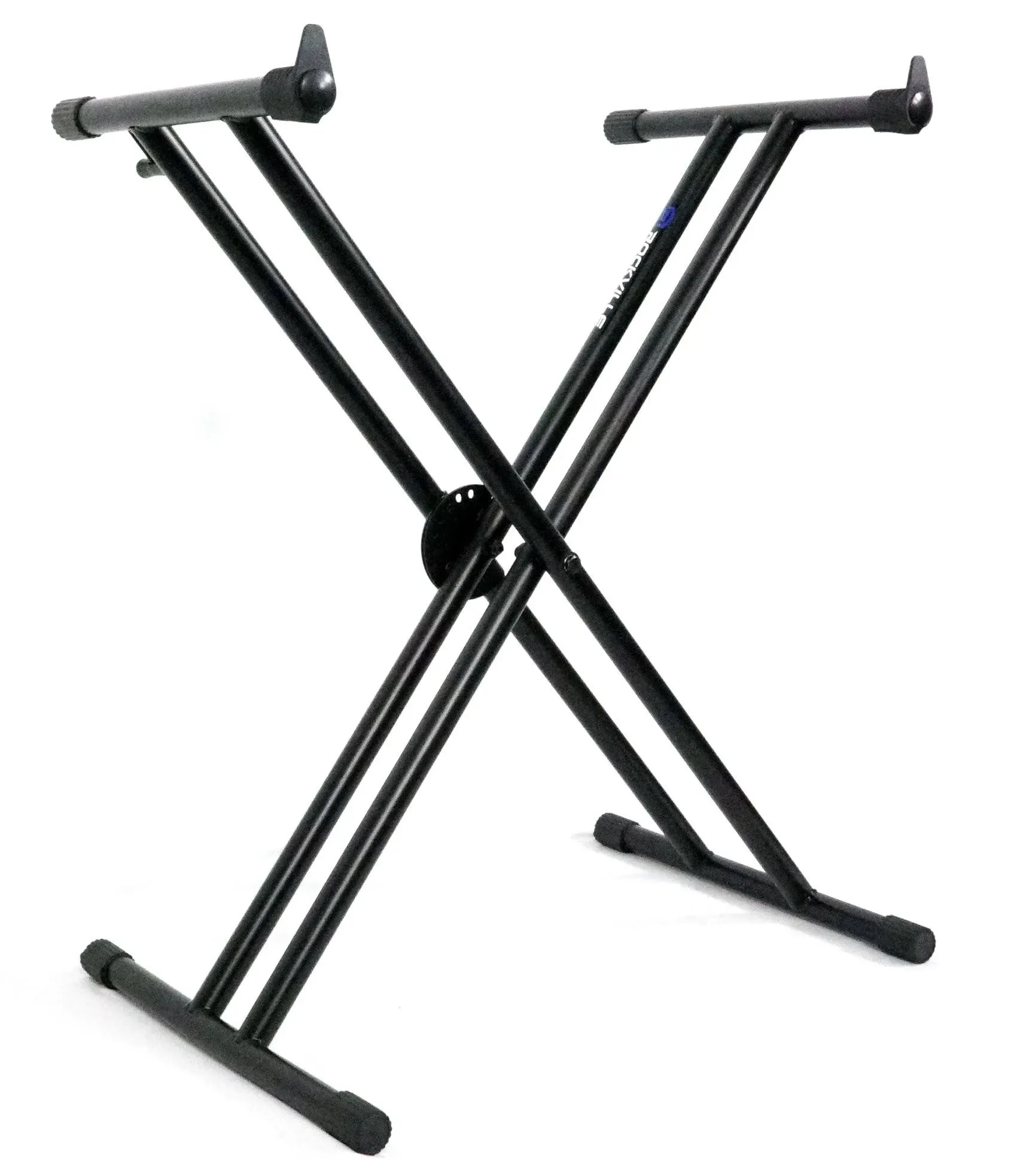 RKS30X Double X Braced Keyboard Stand W Push Button Lock Mechanism