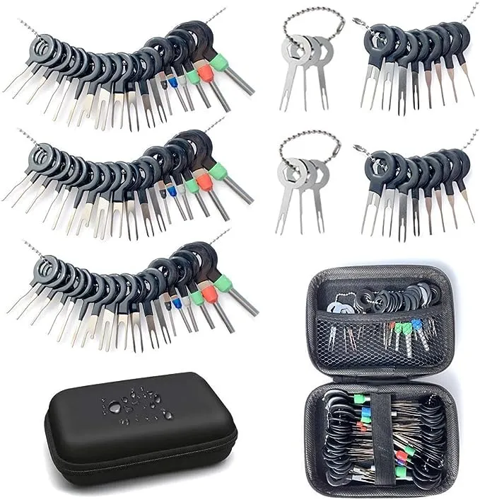 Maerd Terminal Removal Tool Kit, 76Pcs Terminal Ejector Kit for Car, Pin Extractor Tool Set Release Electrical Wire Connector Puller Repair Key Removal Tools …