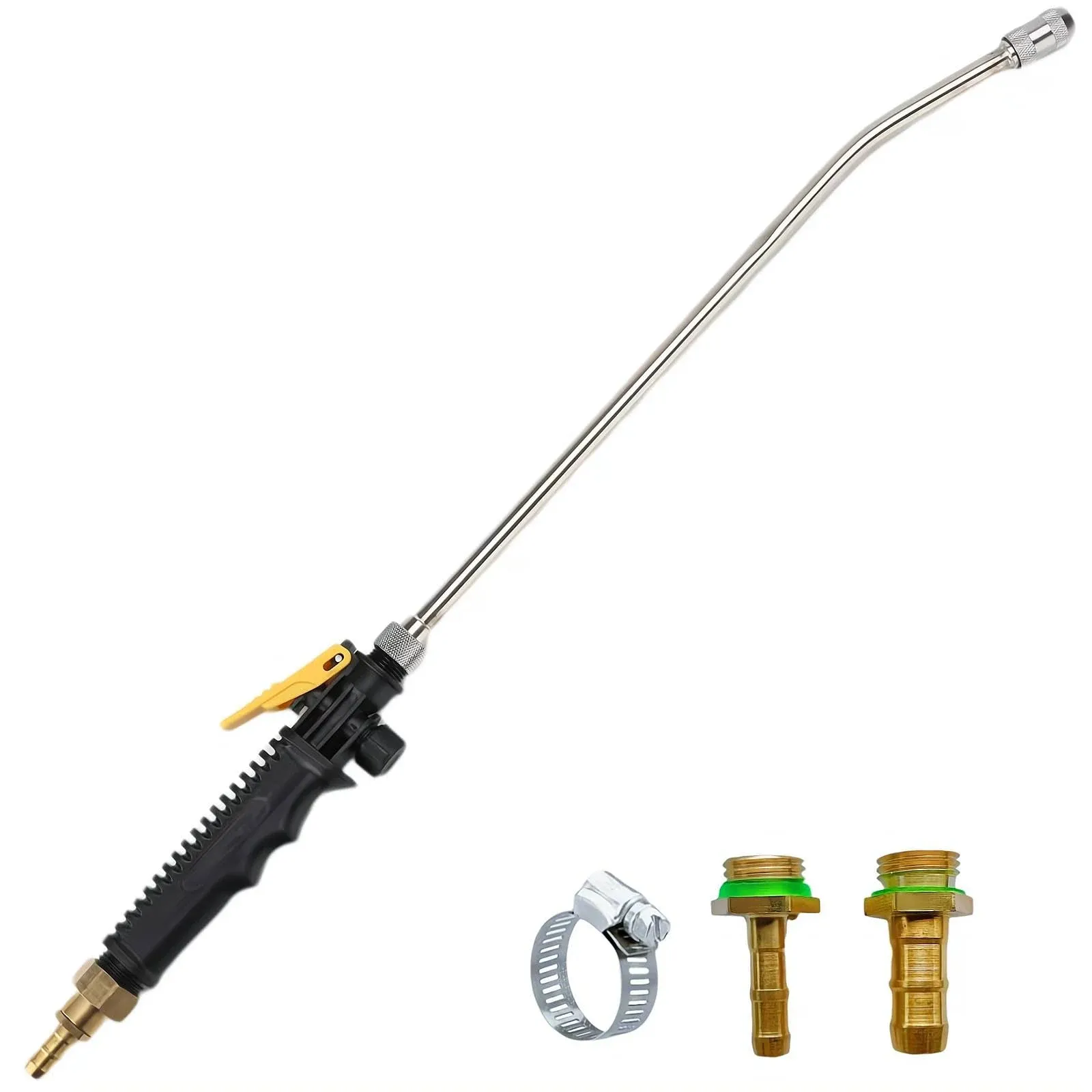 Replacement Sprayer Wand,3/8&#034; Brass Barb Stainless Steel Sprayer Wand, 24 Inches