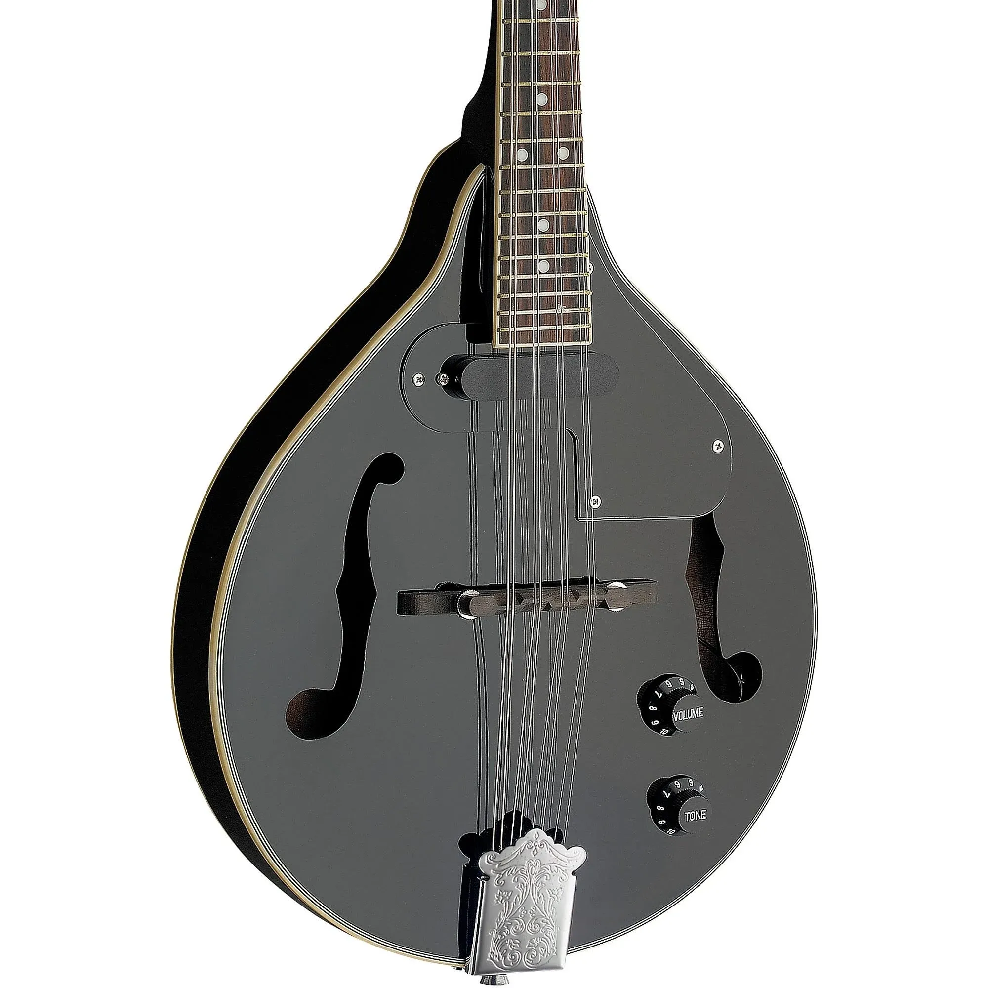 Stagg M50 E Premium A Style Bluegrass Acoustic Electric Mandolin - Black