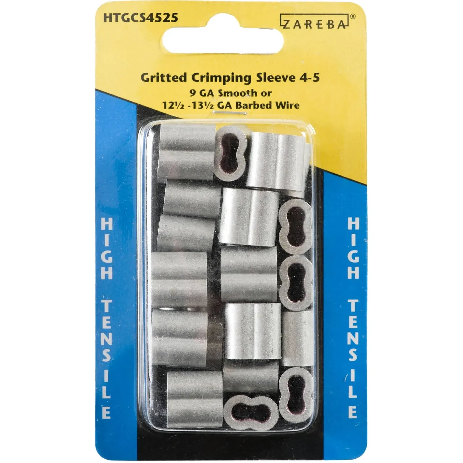 Zareba Gritted Crimping Sleeve  4-5  9GA Smooth  25 pk.  (HTGCS4525)  FS