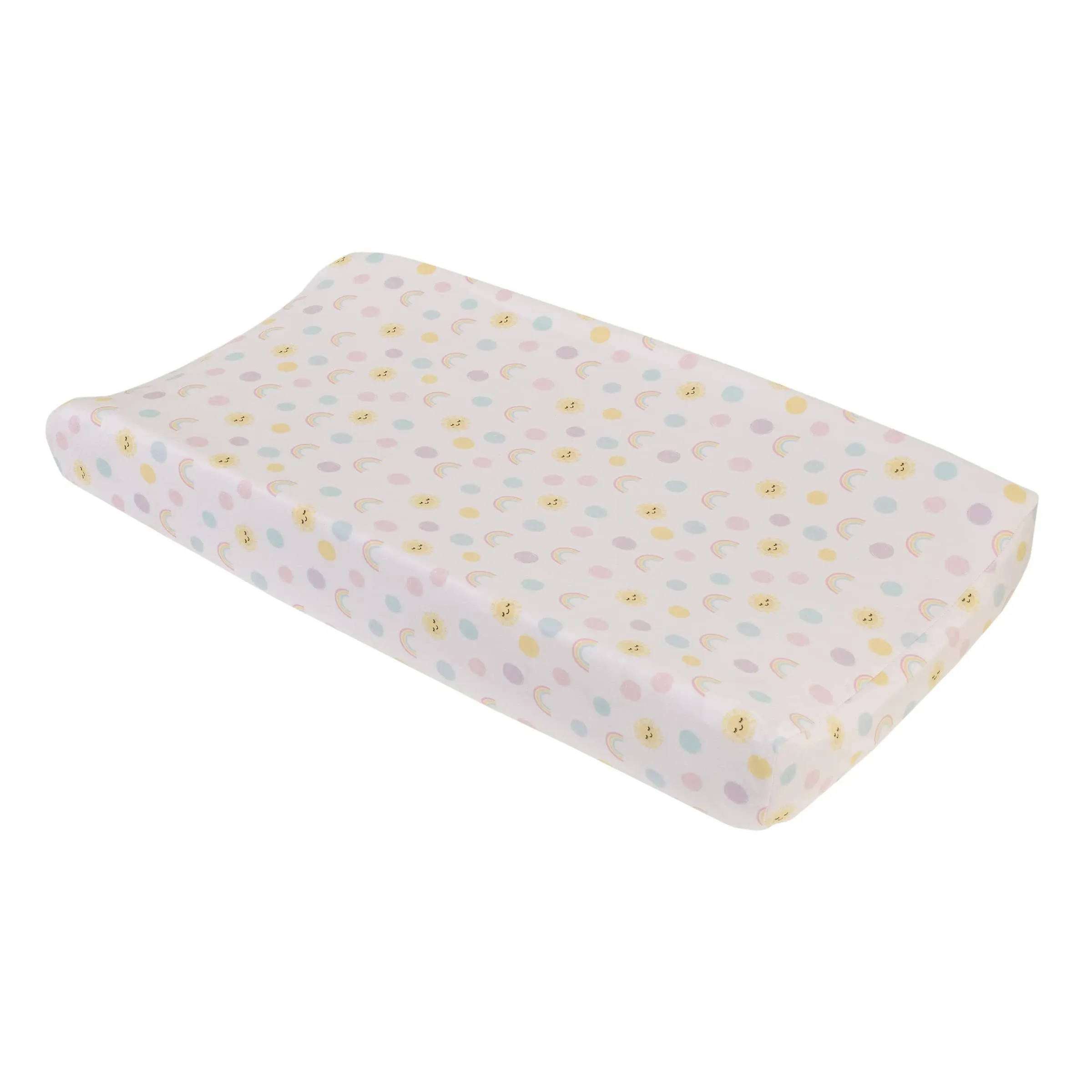 Happy Days Super Soft Contoured Changing Pad Cover Bedding In Pink