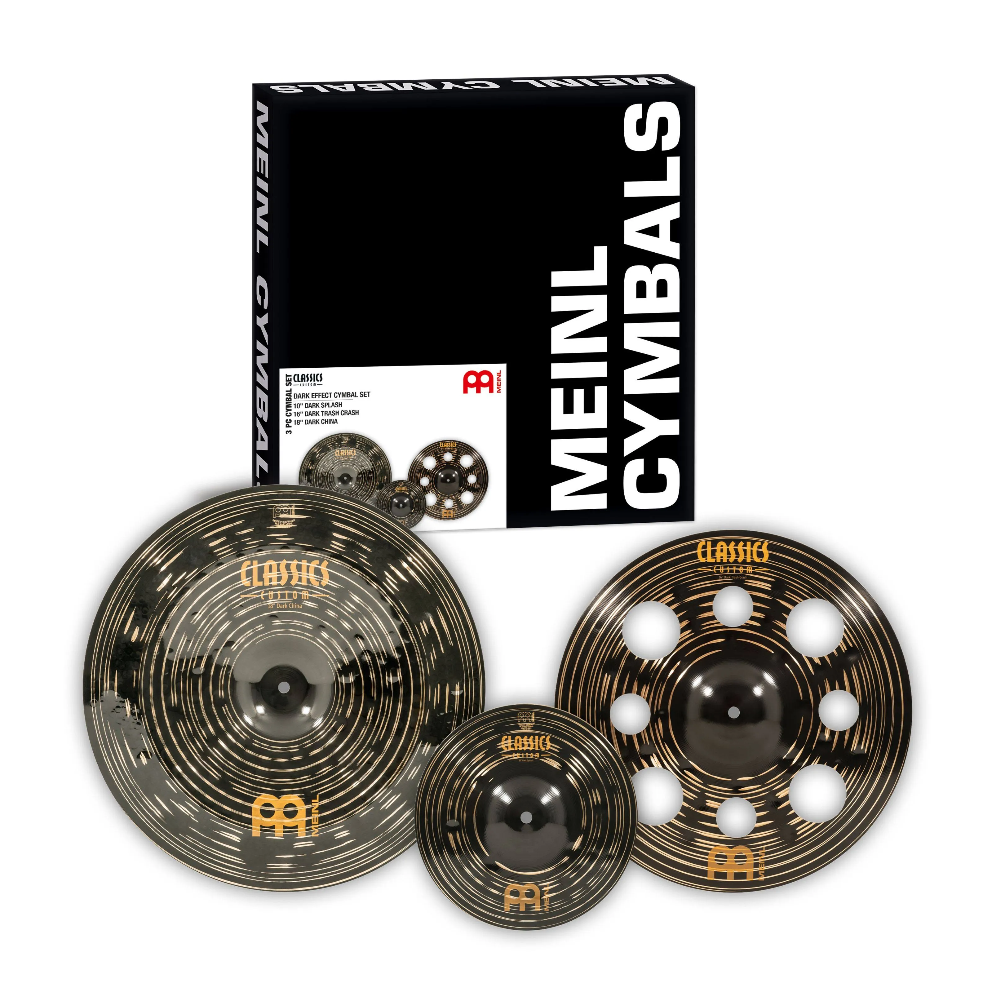 Meinl Classics Custom Dark Effects Cymbal Set