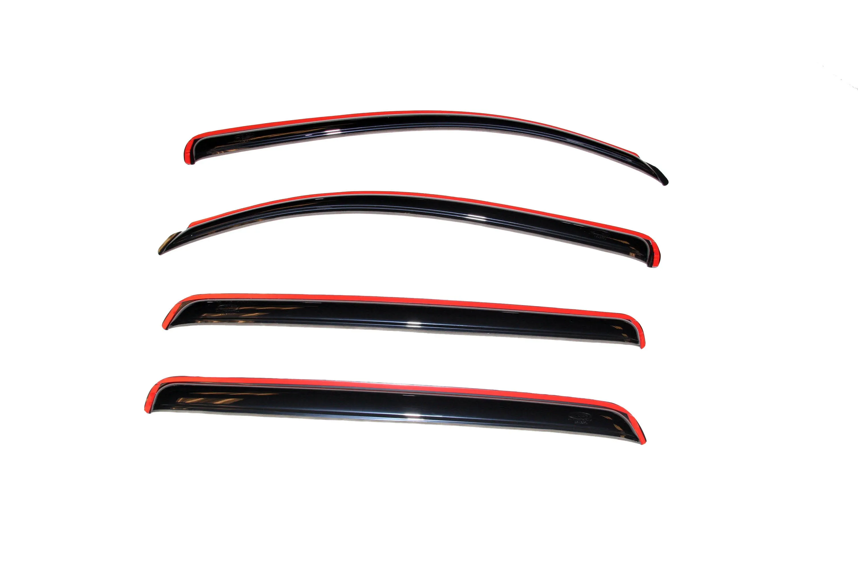 AVS 07-18 Toyota Tundra Crewmax Ventvisor In-Channel Front &amp; Rear Window Deflectors 4pc - Smoke