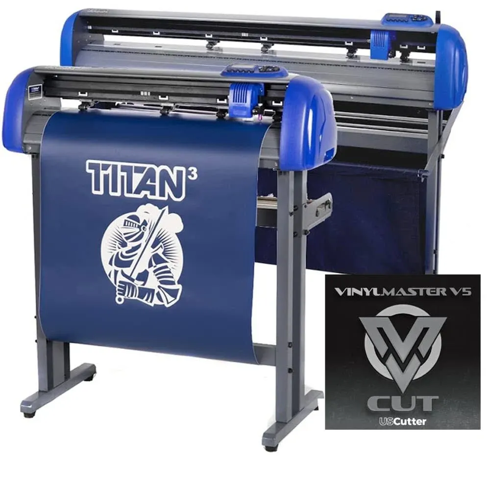 USCutter Titan 3 Vinyl Cutter 28" Servo Motor Arms Contour Cutting Software