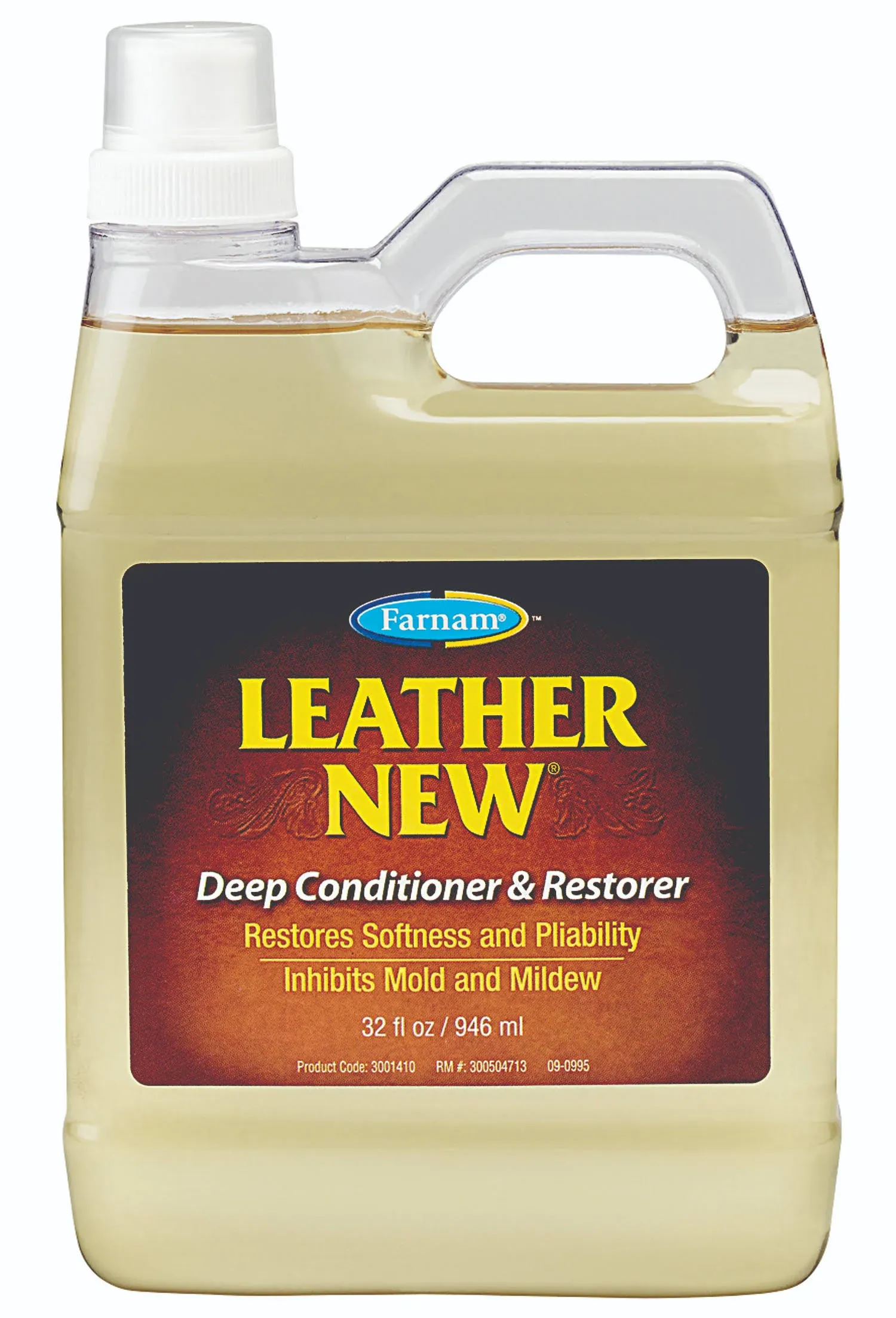 Farnam Leather New Deep-Cleaning Conditioner and Restorer for Saddles and Leather, 32 Ounces