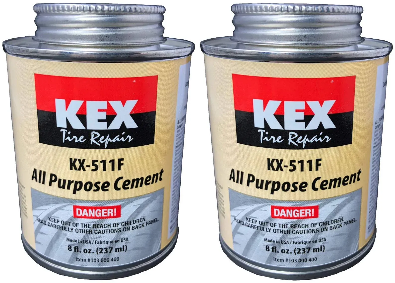 Kex Cold Vulcanizing Rubber Tire and Tube Patch Plug Repair Cement