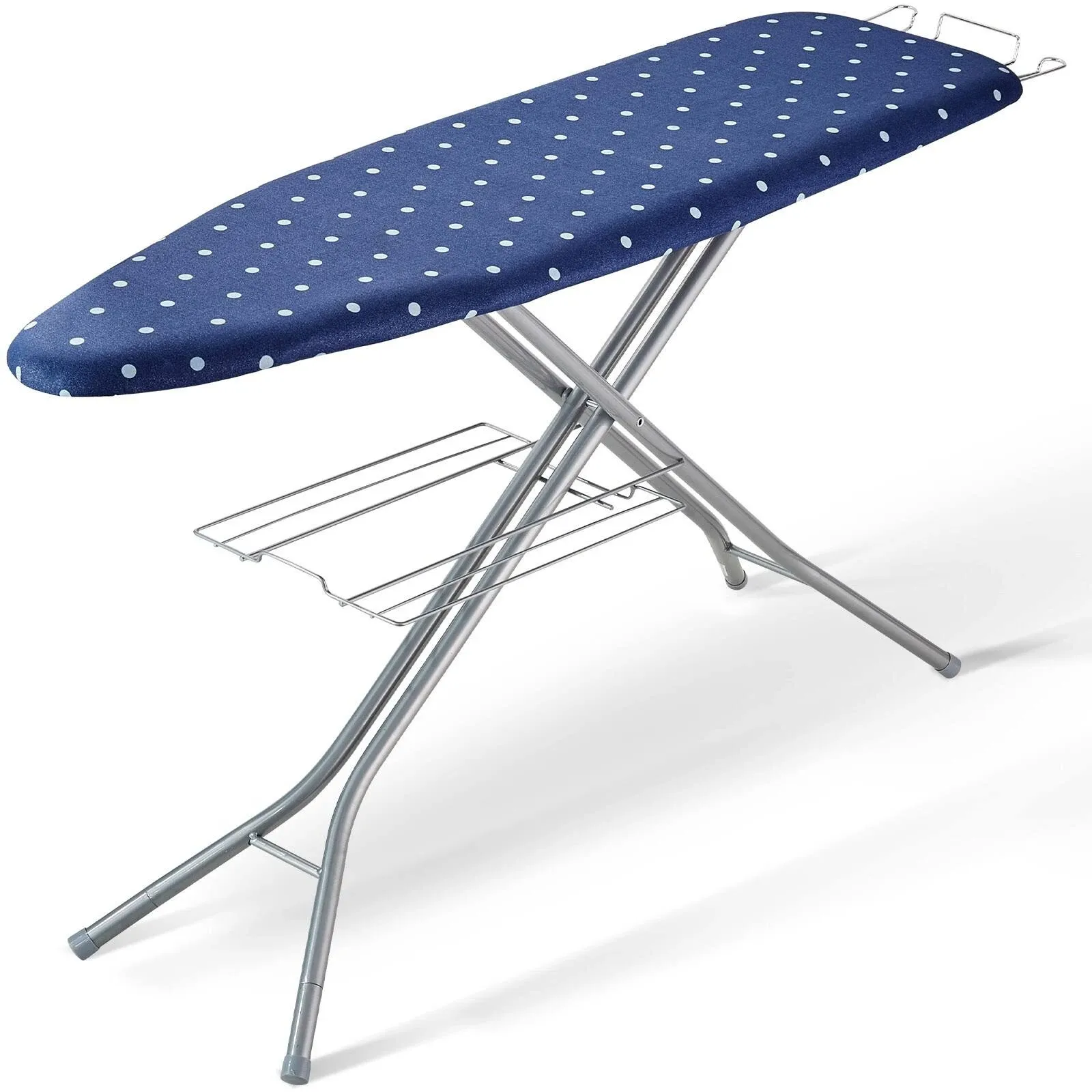 New Ironing Board 55&#034;x15&#034; Bottom Storage Tray,4 Layers Iron Board 10 Adjustable