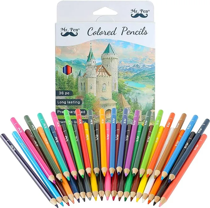 Mr. Pen- Colored Pencils, 36 Pack, Soft Core, Colored Pencils for Adult Coloring, Coloring Pencils, Color Pencils for Kids, Color Pencil Set,