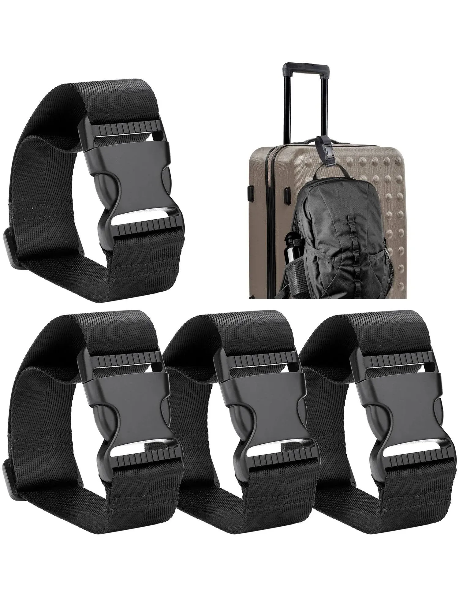 Add a Bag Luggage Strap Adjustable Suitcase Belt Straps Accessories for Connecti