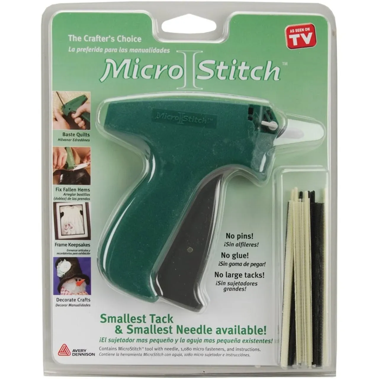 MicroStitch Tagging Gun Kit – Includes 1 Needle, 540 Black Fasteners & 540 White Fasteners (Starter Kit)