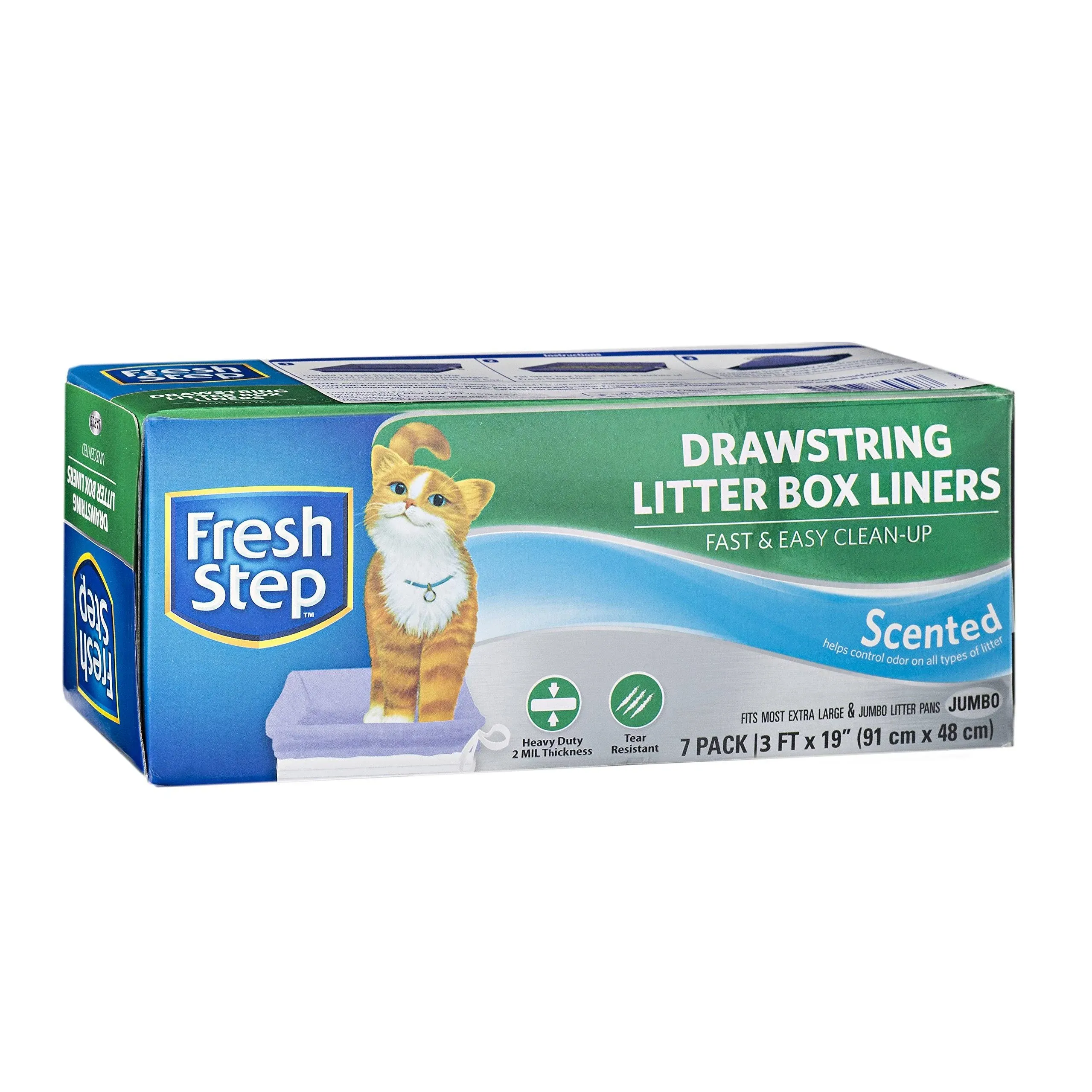 Fresh Step Drawstring Cat Litter Box Liners