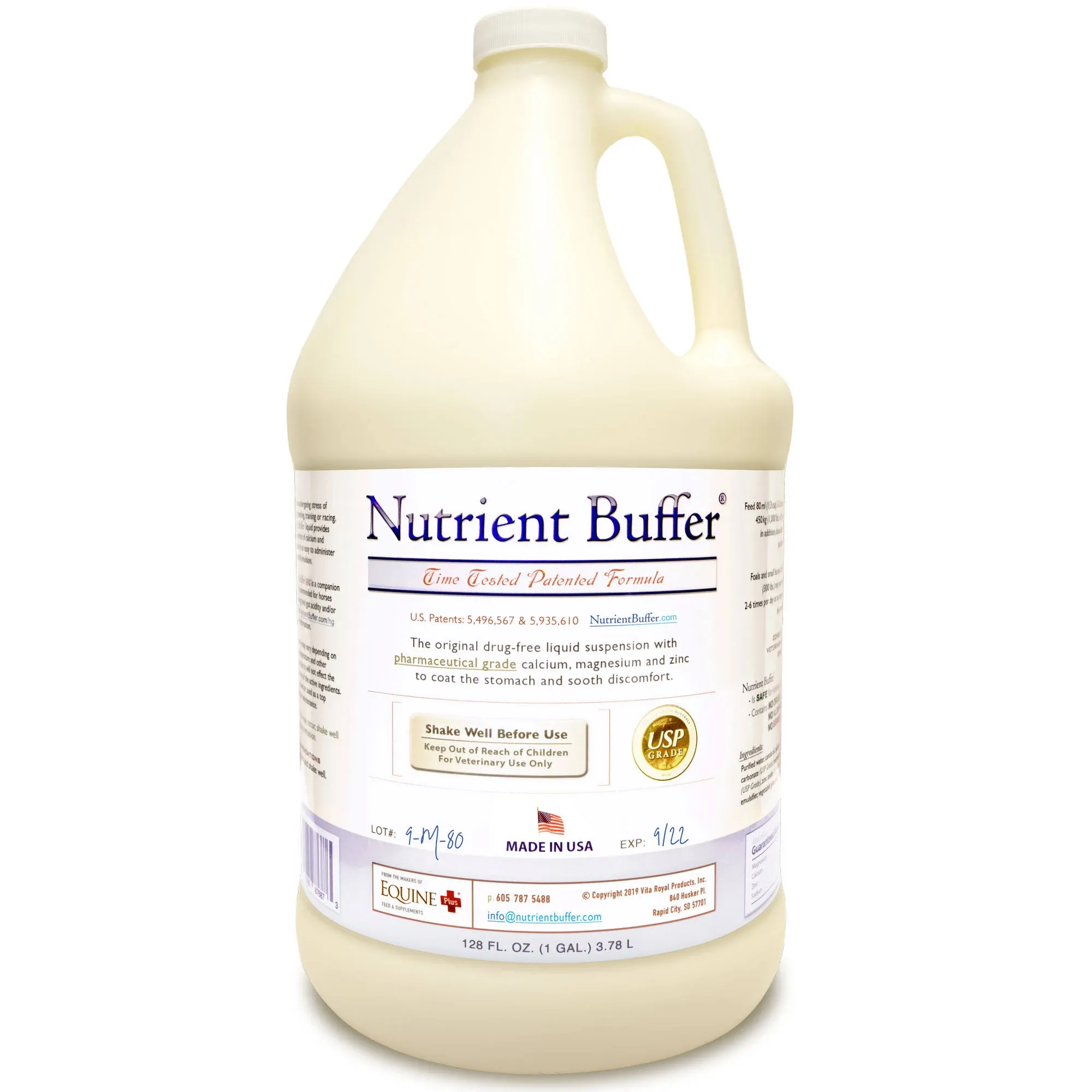 (1 Gallon) Ulcer & Acid Relief, Digestive Aid, Upper Gastric Support, Colic Remedy