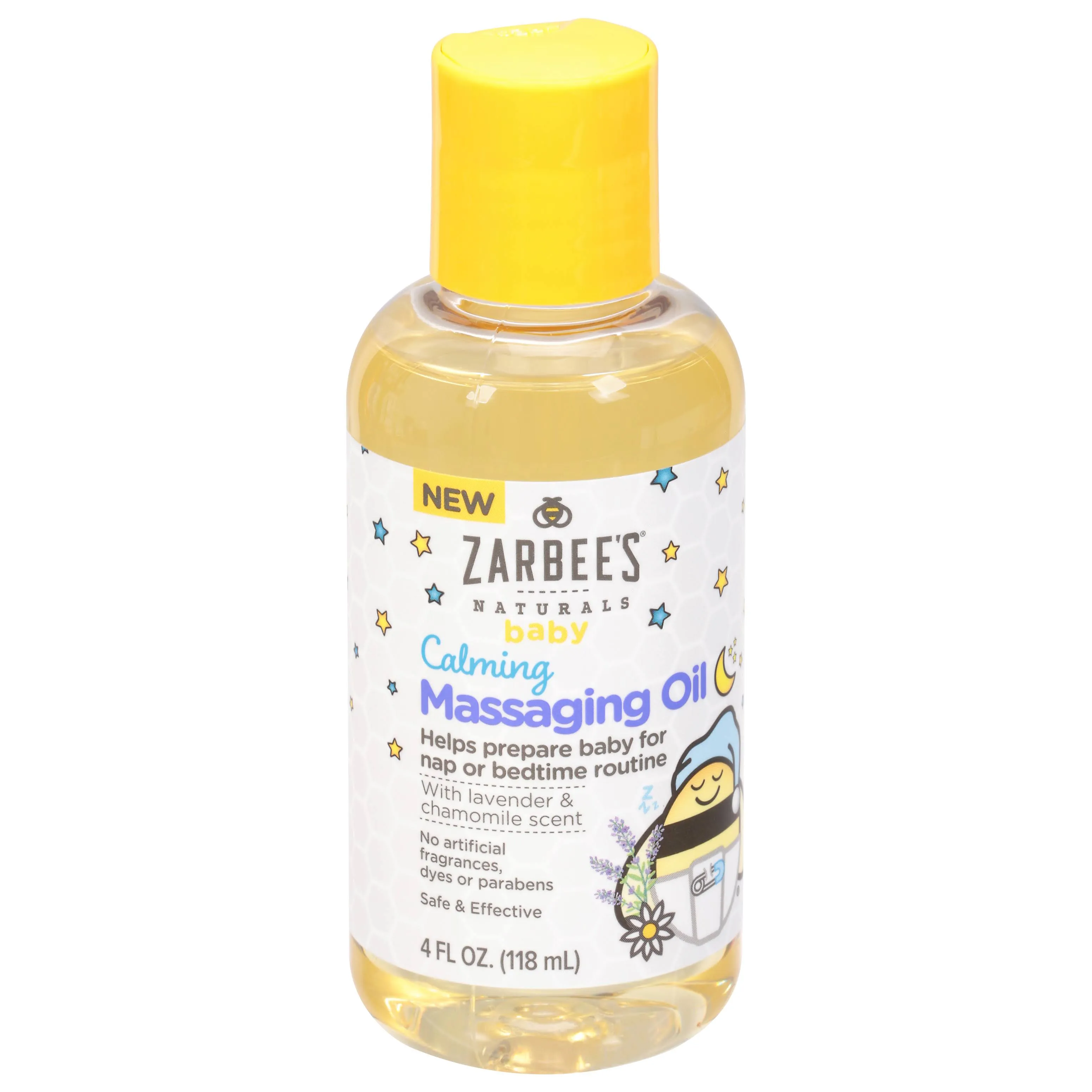 Zarbee's Naturals Massaging Oil, Calming, Lavender & Chamomile Scent, Baby - 4 fl oz