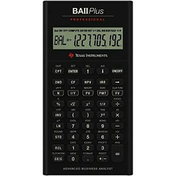 Texas Instruments BA II Plus Professional Financial Calculator