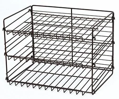 Smart Design Premium 3 Tier Can Rack Organizer w/Adjustable Shelves - Steel Metal Frame - Cans, Jars, & Cooking Ingredients Organization - Kitchen (14.5 x 10.25 Inch) [Bronze]