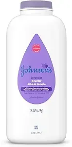 Johnson's Lavender Baby Powder with Naturally Derived Cornstarch, 15 oz