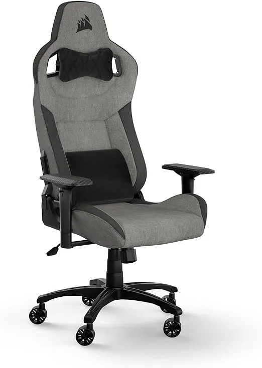 Corsair T3 Rush (2023) Silla de juegos, talla única, gris y carbónCorsair T3 Rush (2023) Silla de juegos, talla única, gris y car…