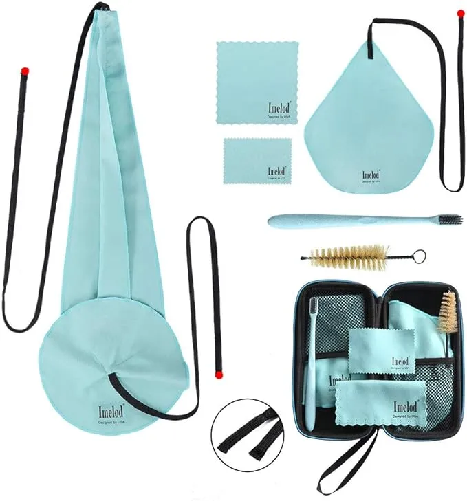 Imelod Saxophone Cleaning Kit with Case for Alto Tenor Clarinet Flute and Other ...