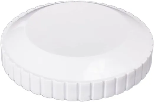 Threaded Cap, Flow Outlet, White