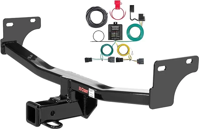 CURT 99318 Class 3 Trailer Hitch, 2-Inch Receiver, 4-Pin Wiring Harness, Select Jeep Patriot