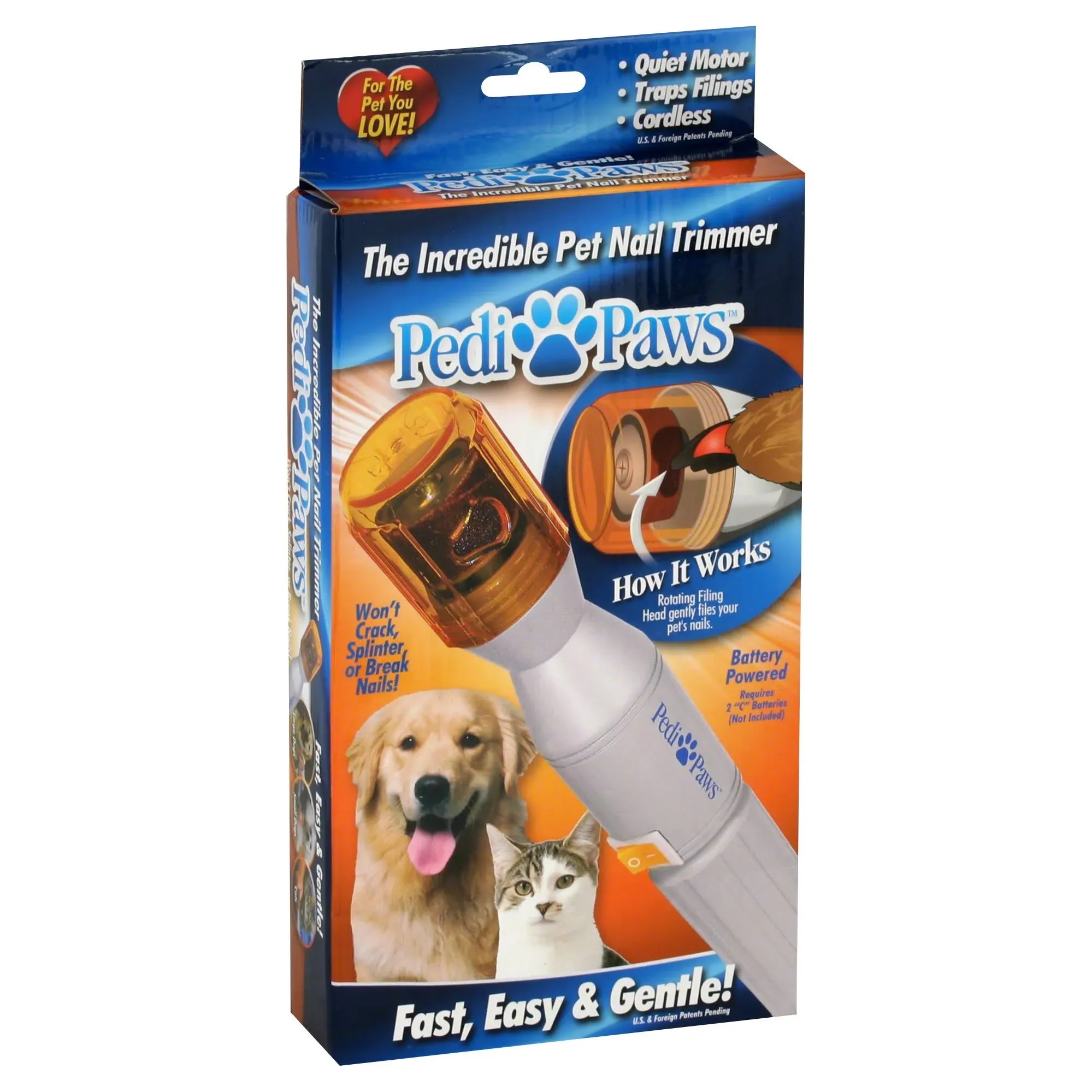 New - PediPaws -The Incredible Pet Nail Trimmer - Cats and Dogs - As Seen on TV