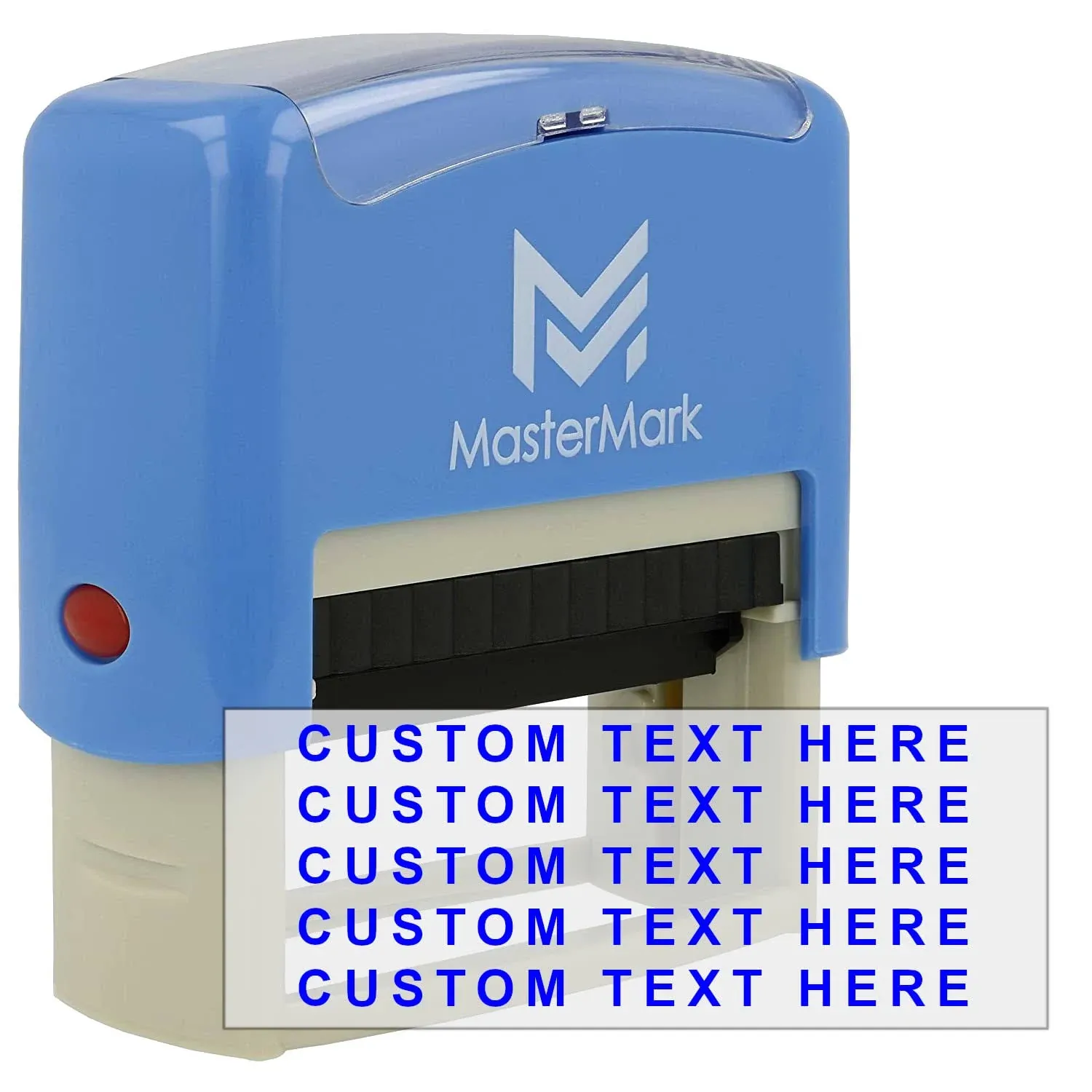 MasterMark Custom Stamp - Self-Inking Stamp (5 Line Stamp)