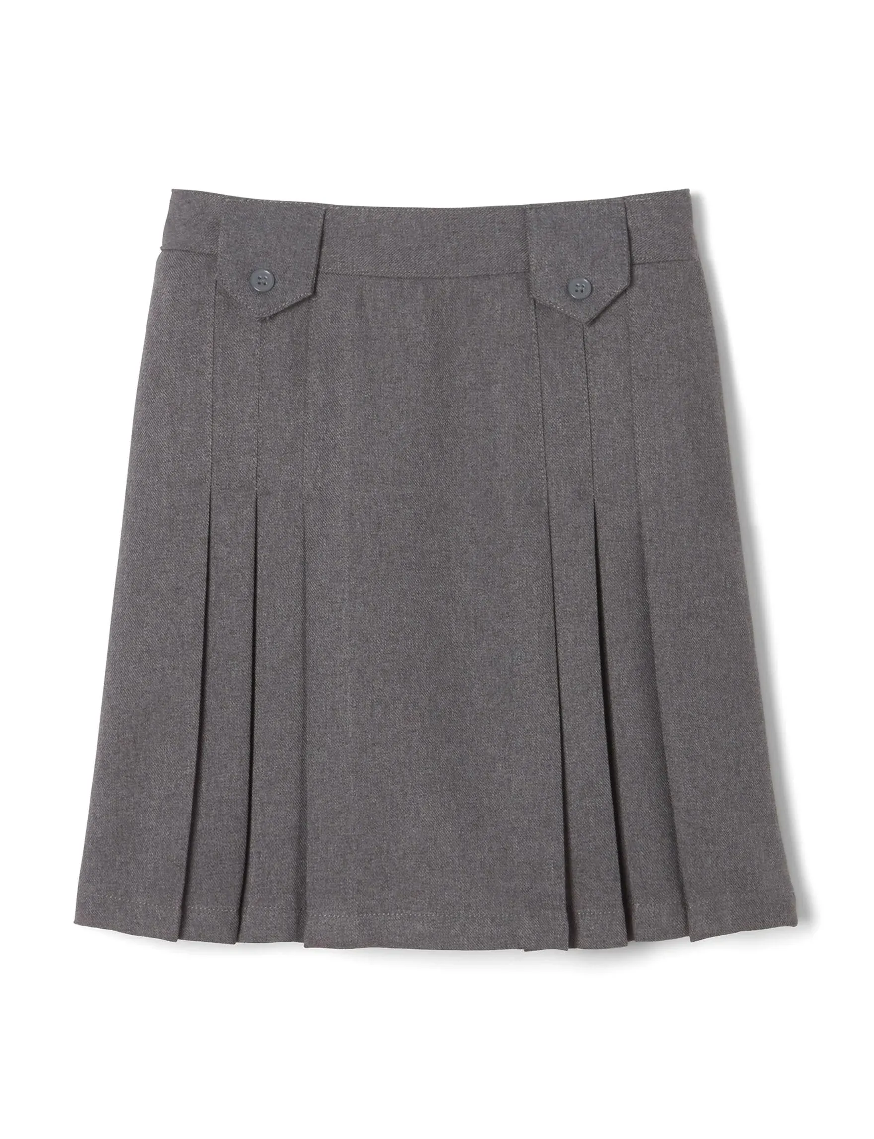 Girl's 2 Tab Front Pleated Skirt