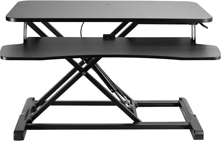 VIVO Height Adjustable Standing Desk Monitor Riser DESK-V000K