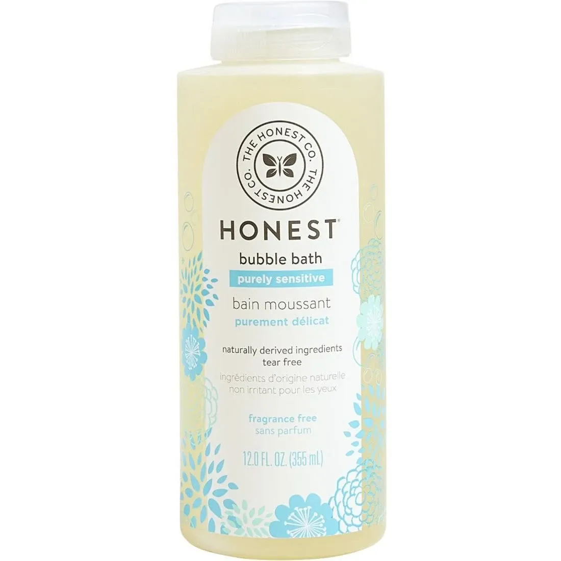 Honest Bubble Bath Fragrance Free Purely Sensitive 12 fl oz