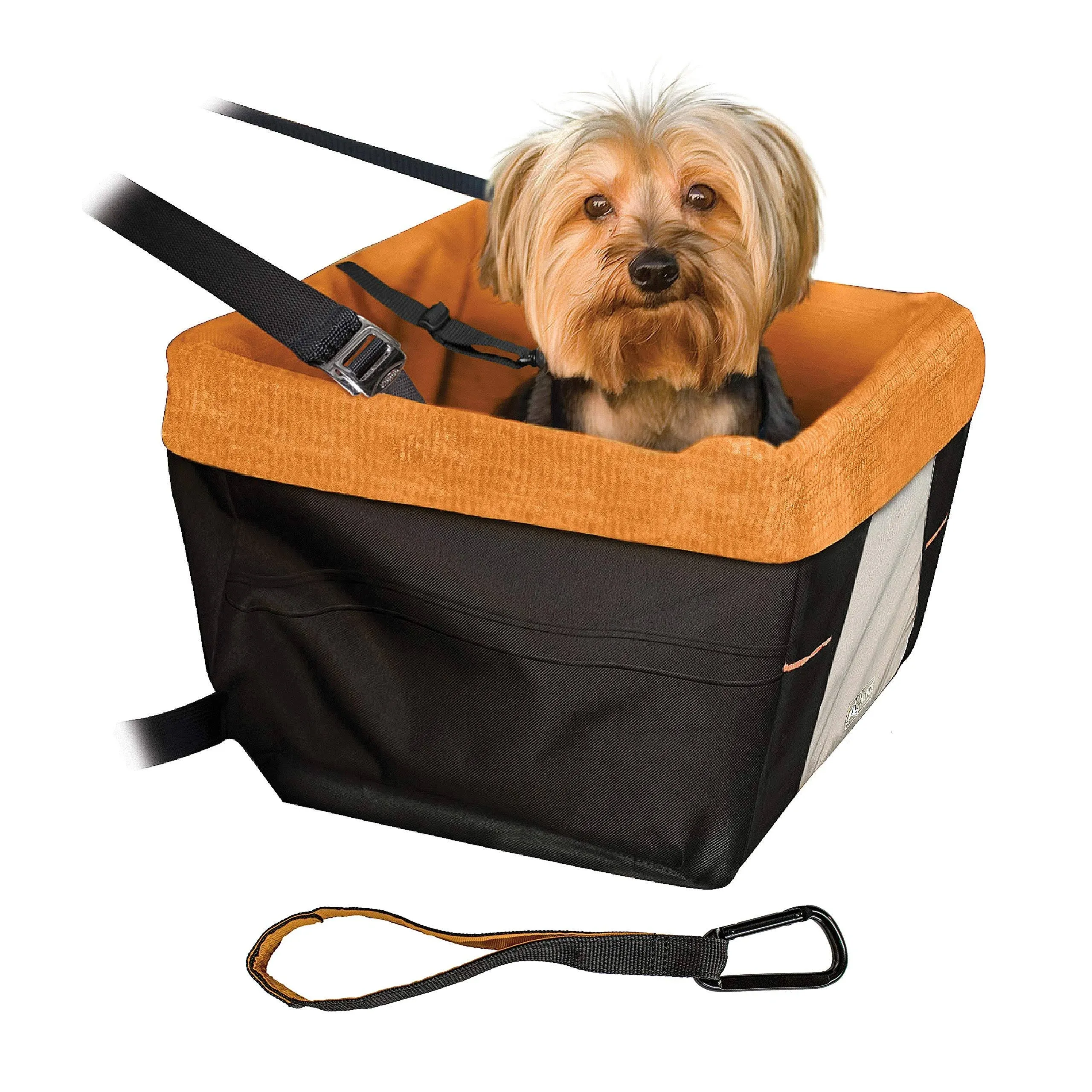 Kurgo Skybox Small Dog Booster Seat Black/Orange - 30 Lb Max